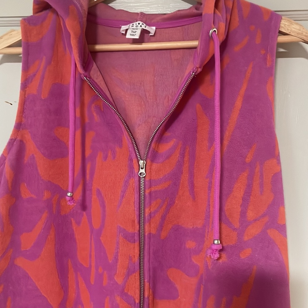 Tribal sport Pink and Orange Sleeveless Hoodie cover up
Dress - Picture 2 of 8